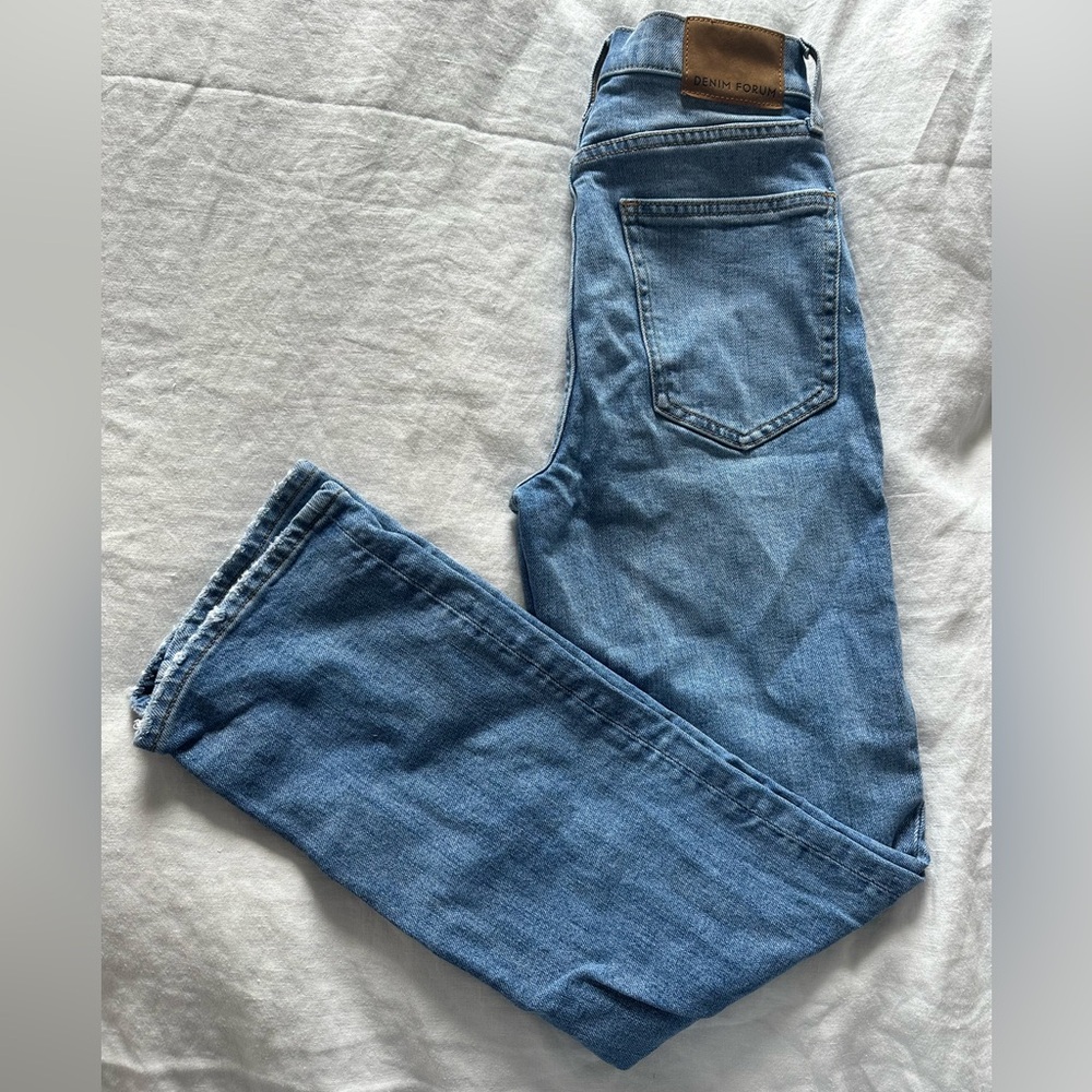Denim Forum Aero High Rise Button Fly Jeans